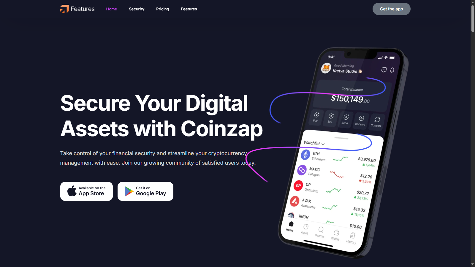 CoinZap SaaS Template